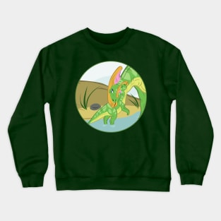 Parasaurolophus Mom and Baby Crewneck Sweatshirt